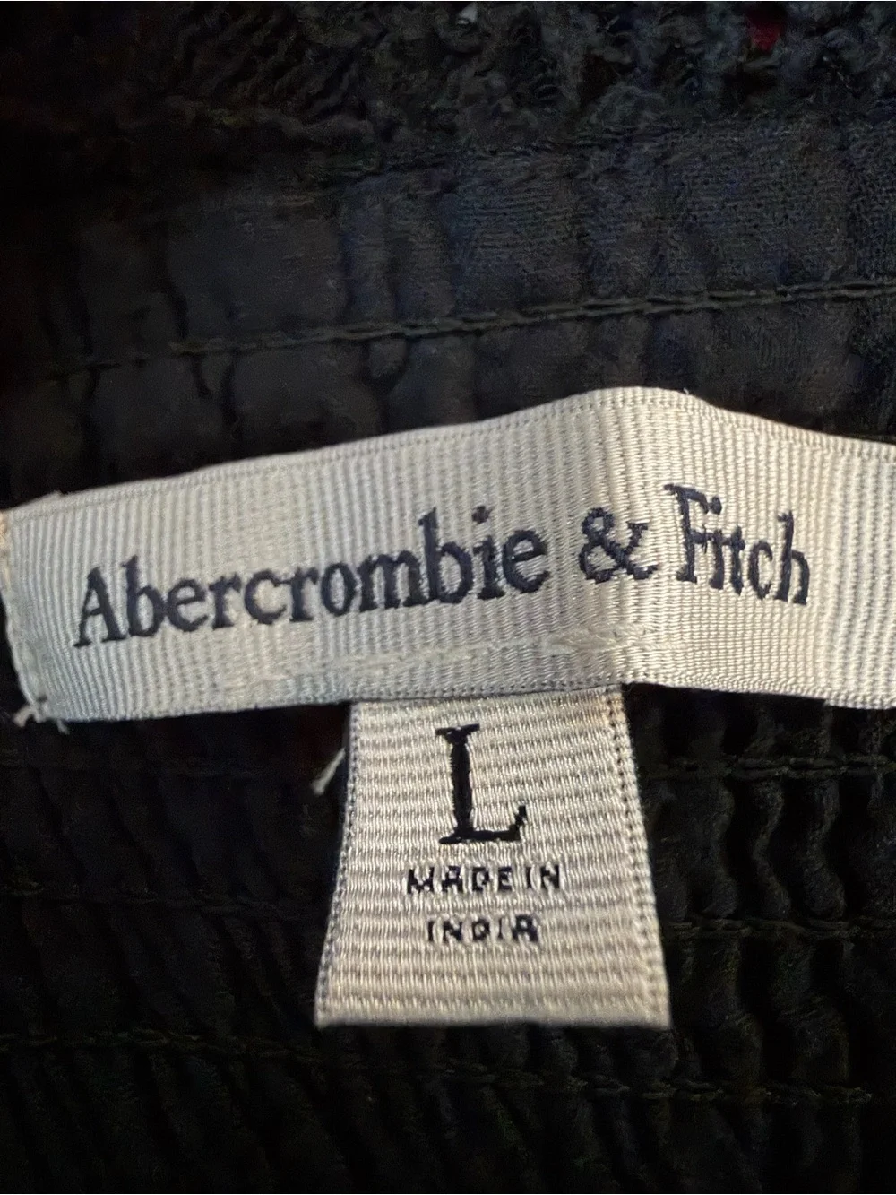 Abercrombie & Fitch Boho Cottagecore‎ Crochet Lace Maxi Dress Black Large
